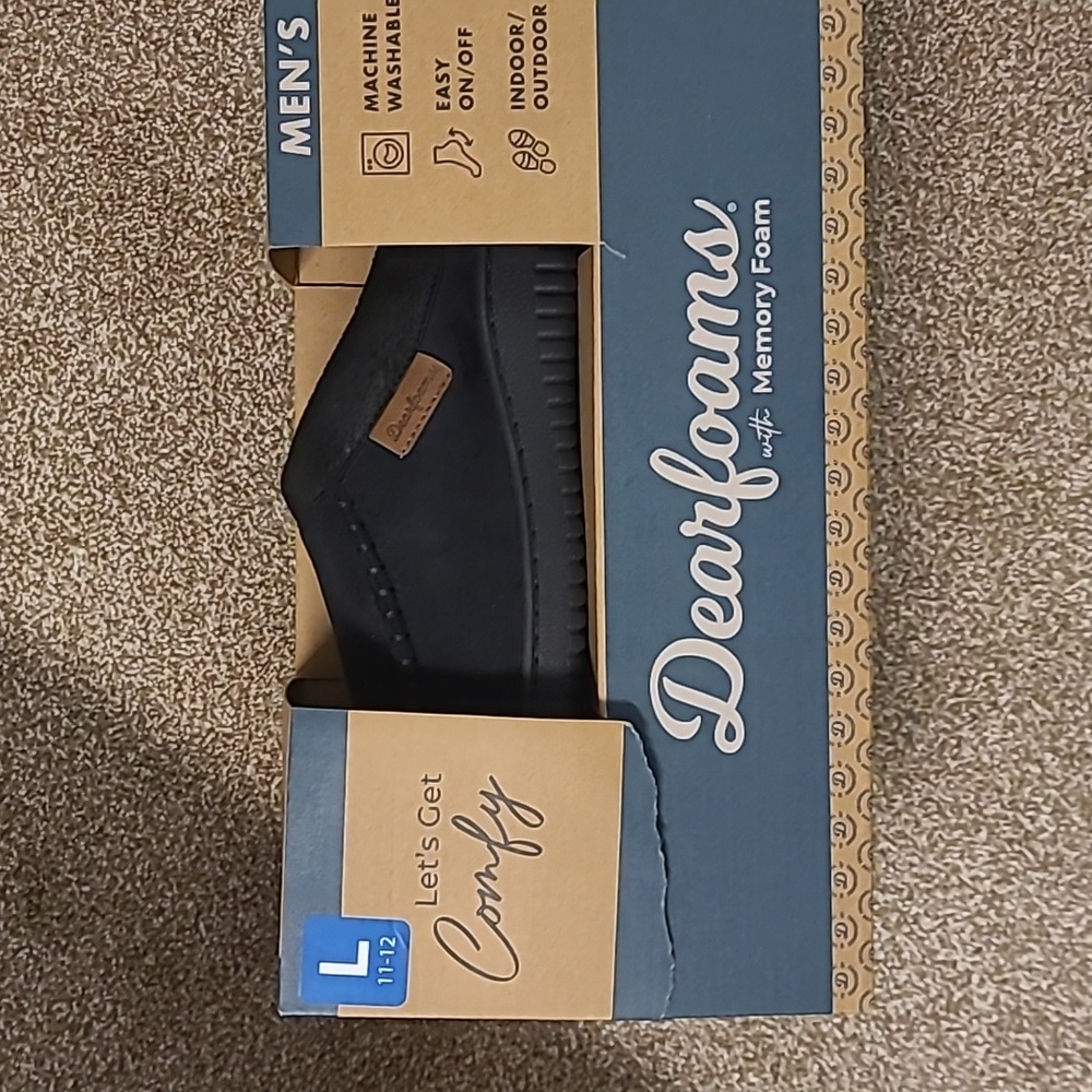 NWT Men's Dearfoams Slippers - Picture 7 of 8